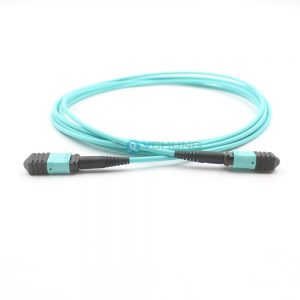 OM3 50/125um Multimode Standard Loss 3.0mm Trunk cable LSZH Aqua 10ft 40G MPO Cable Patchcord