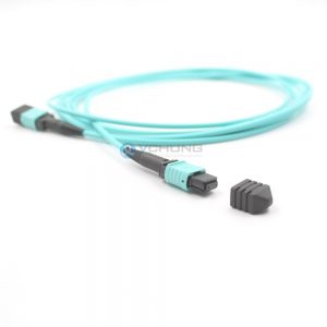OM3 50/125um Multimode Standard Loss 3.0mm Trunk cable LSZH Aqua 10ft 40G MPO Cable Patchcord