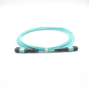 OM3 50/125um Multimode Standard Loss 3.0mm Trunk cable LSZH Aqua 10ft 40G MPO Cable Patchcord