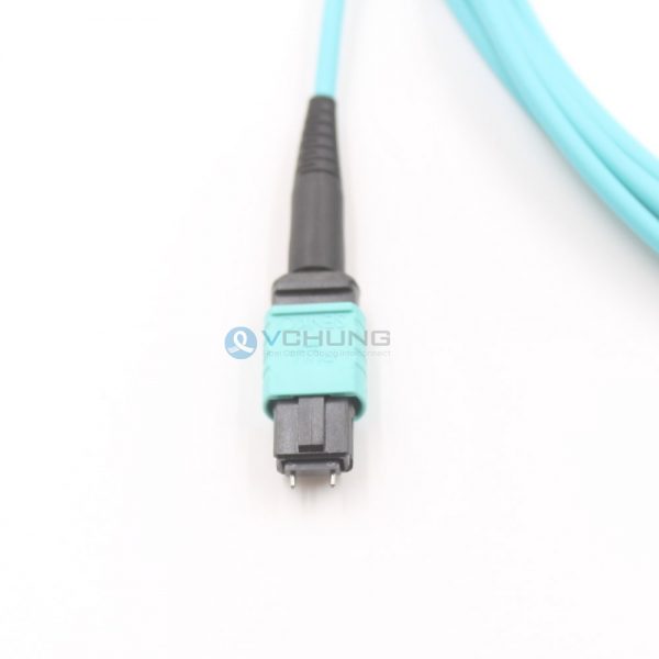 OM3 50/125um Multimode Standard Loss 3.0mm Trunk cable LSZH Aqua 10ft 40G MPO Cable Patchcord