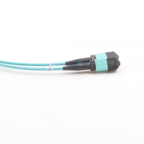 MPO Male to Female 24 Cores to 2x12Cores OM3 50/125um Multimode LSZH Trunk Fiber Optic Cable