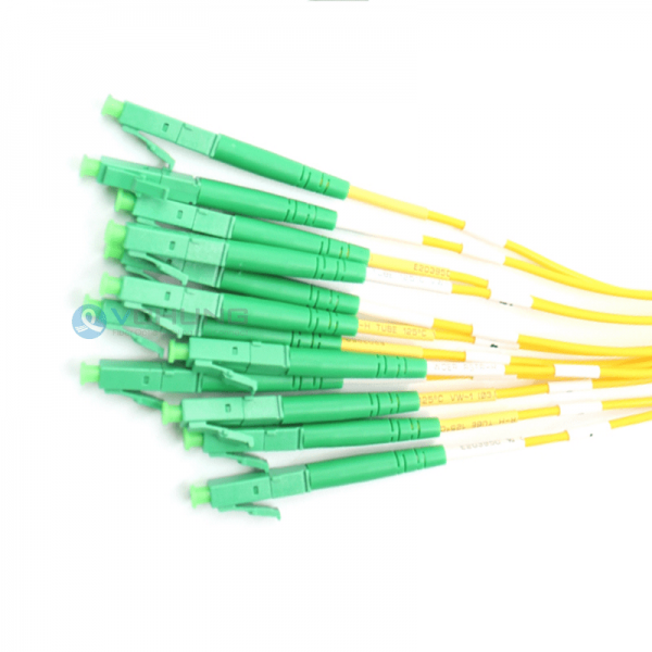 MPO Female to LC 12Fibers OS2 Single Mode 9/125um Breakout Optical Fiber Cables