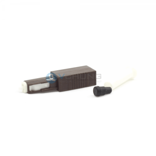MU Plug Type Fixed Male to Female From 1dB to 30dB Singlemode Fiber Optic Attenuator With Brown Housing Color