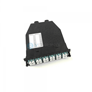 12Cores or 24Cores MPO Male to LC Harness Patchcord 24 Ports MPO Cassette Panel Mounted 1U Rack