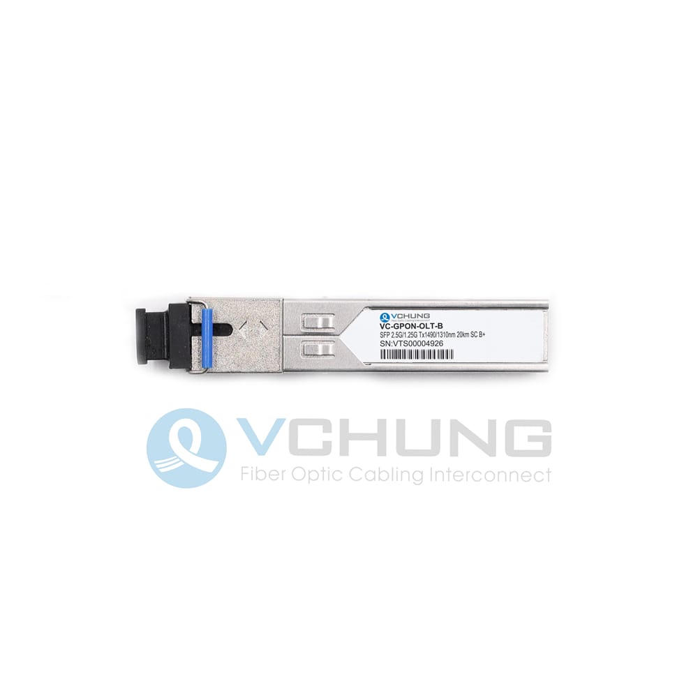 GPON-OLT-B+ GPON OLT SFP TX-2.5G/RX-1.25G TX1490nm/RX1310nm Class B+ 20km SC SMF Transceiver Modules GPON-OLT-B+ GPON OLT SFP TX-2.5G/RX-1.25G TX1490nm/RX1310nm Class B+ 20km SC SMF Transceiver Modules