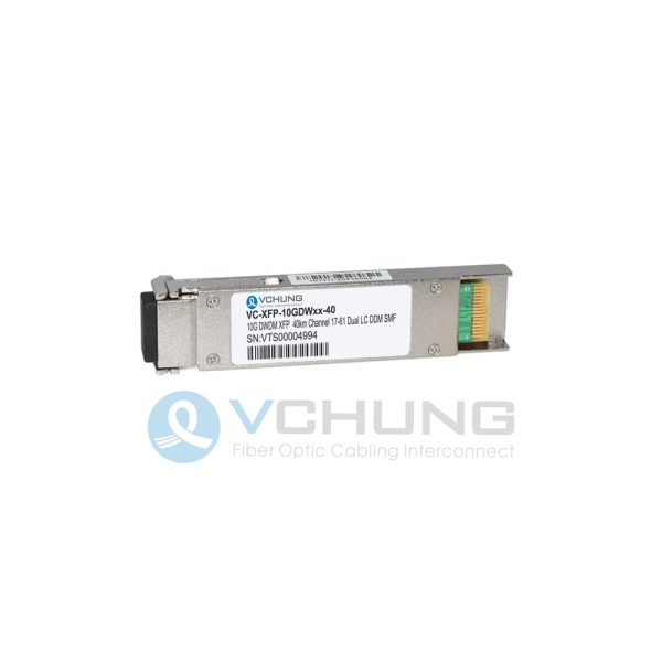 10GBASE-ER 10G DWDM XFP 40km CH17 To CH61 Transceiver Module