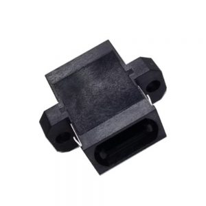 12Core and 24Core Flange Type Black Color MPO Fiber Optical Adapter