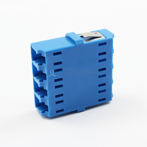 LC/UPC 4-Cores SM Singlemode Blue Color Adapter no flange(One-piece Type)