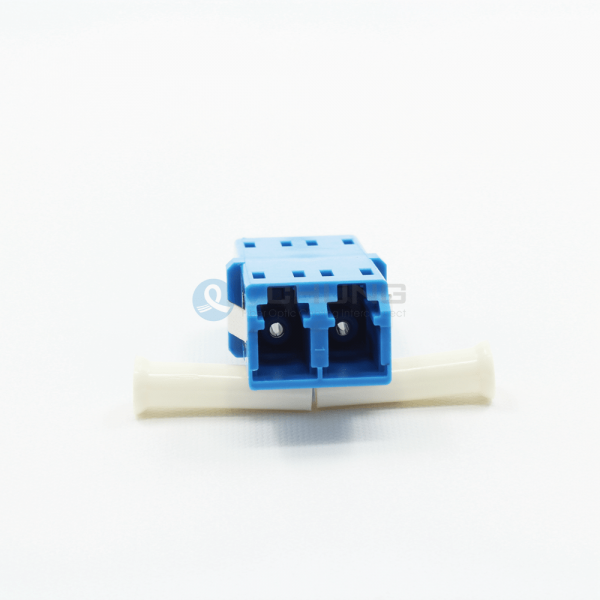 LC/UPC Duplex no Flange Singlemode Blue Color One-Piece Fiber Optical Adapter