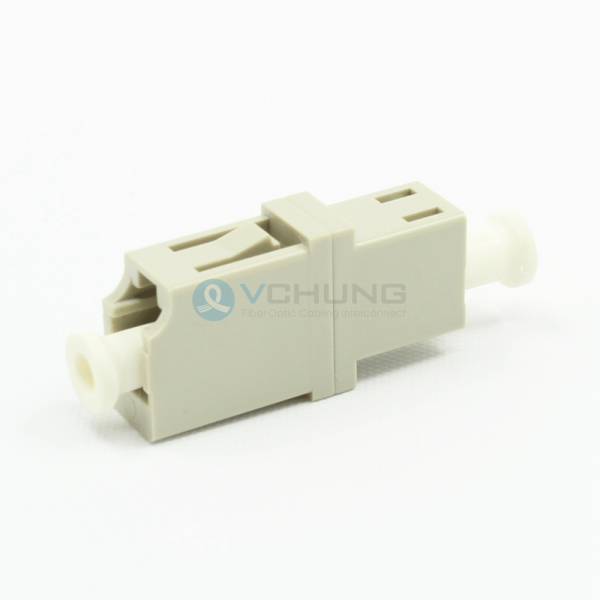 LC PC Simplex without flange Beige color IL≤0.20dB Adapter (Welding Type)