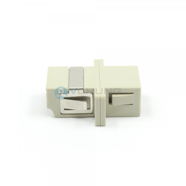 LC/UPC Duplex IL Less Than 0.20dB Beige Color Adapter With Flange(Welding Type)