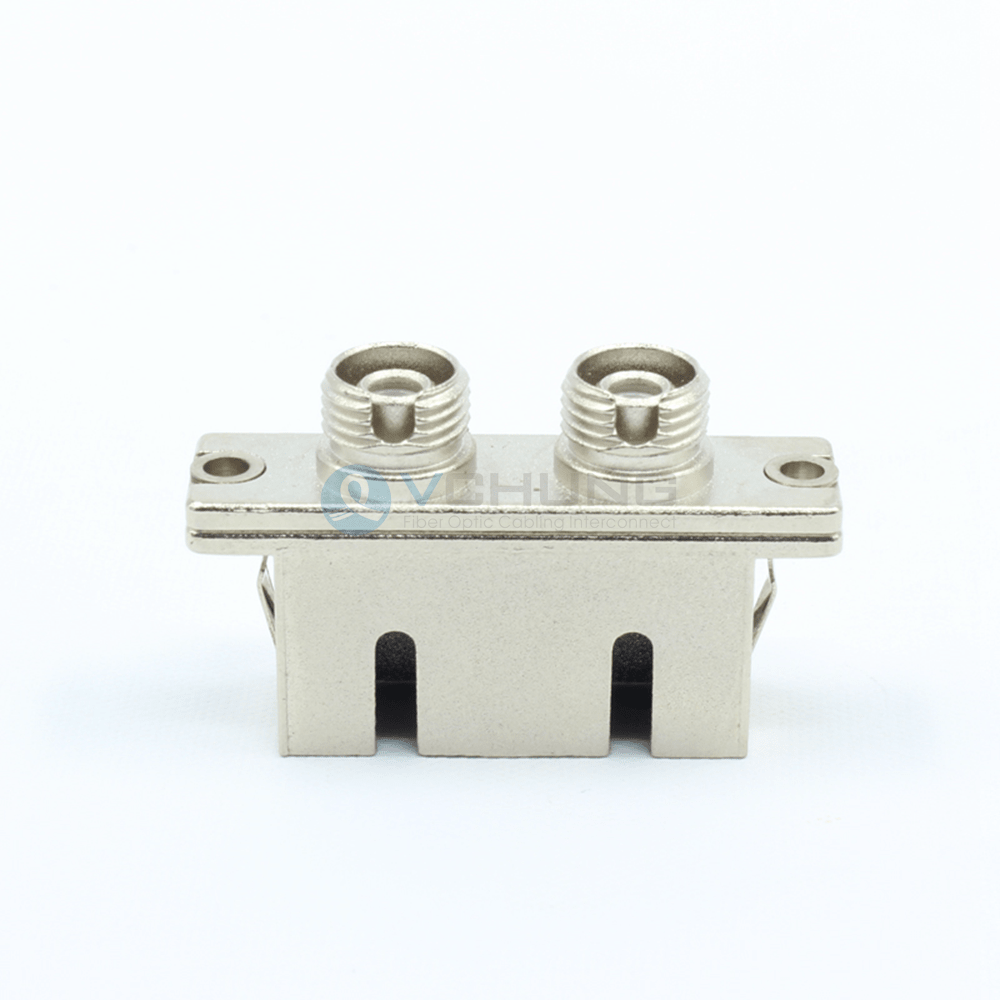 SC-FC Female to Female Duplex With Flange Fiber Optical Hybrid Adapter Metal Material SC-FC Female to Female Duplex With Flange Fiber Optical Hybrid Adapter Metal Material