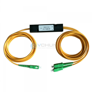 1x2 2.0mm Loose Tube SC/APC Connector ABS Box Package Fused Biconic Taper(FBT) Coupler