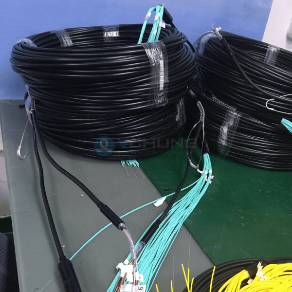 Outdoor Multifiber 48-core Single-Mode SMF PE trunk Breakout Fiber Optical Cable