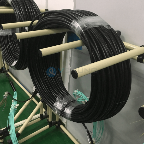 Outdoor Multifiber 48-core Single-Mode SMF PE trunk Breakout Fiber Optical Cable