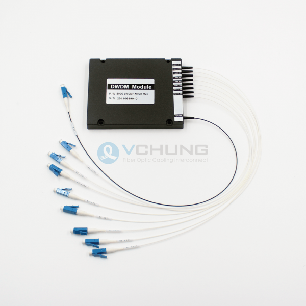1x8 800GHz DWDM Multiplexer ABS Box Package With LC Connector